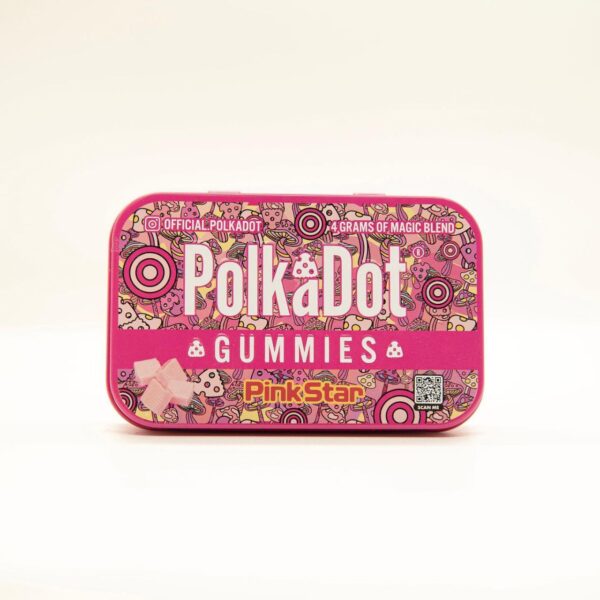 Polka dot shroom gummies